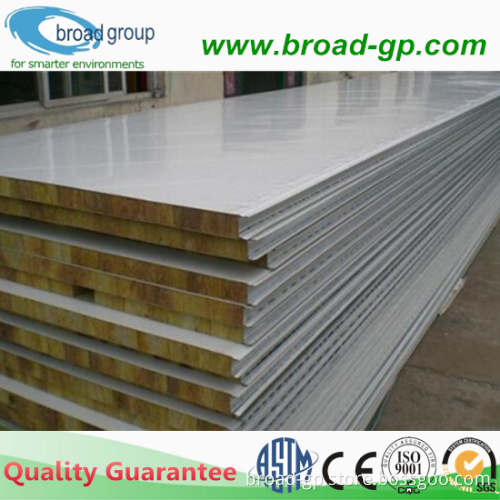 External Wall Rock Wool Flat Sandwich Panel